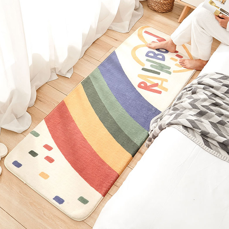 卧室地毯床边毯可爱儿童房间地垫可睡可坐少女毛绒毯家用床前地毯,居家布艺,床边毯,淘宝优惠券,粉丝福利购,淘宝优惠卷