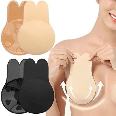 Women Push Up Bras Self Adhesive Silicone Strapless Invisibl