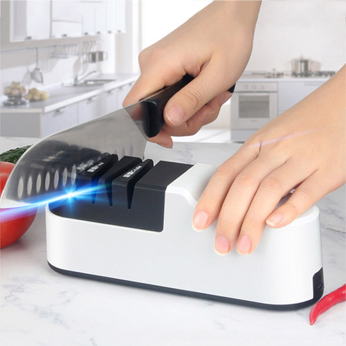Electric Knife Sharpener Automatic Adjustable USB Rechargabl