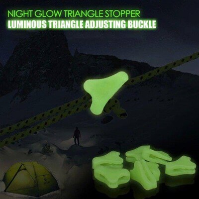 Canopy Anti-slip Triangle Buckles Plastic Camp Luminous
