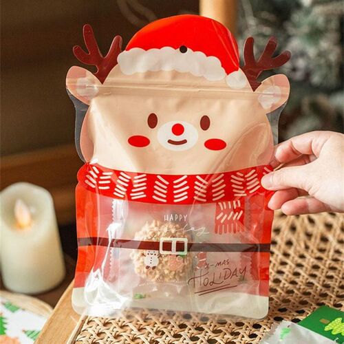 25pcs Christmas Gift Bag For Candy Chocolate Cookie Nougat B