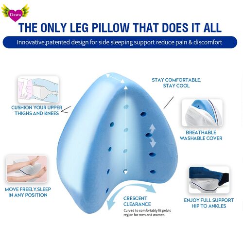 Memory Foam Pillow Orthopedic Knee Leg Wedge Pillow Cushion