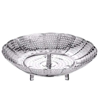 Stainless Steel Steamer Steamer Tray Retractable Foldable St