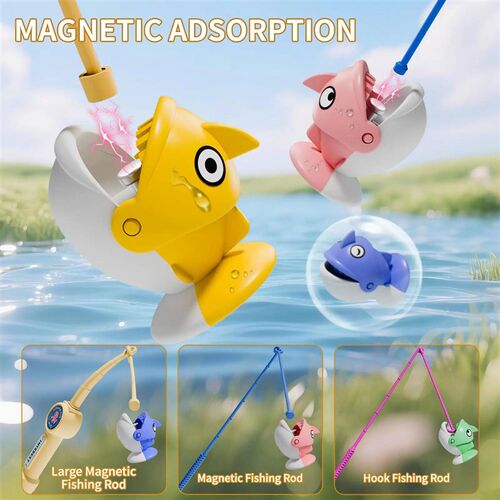 Magnetic Fishing Game 360 Rotation - Educational Learning