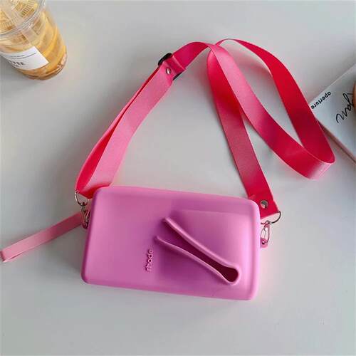 Crossbody Lanyard Rhode New Color INS Silicone DIY Wallet Ca