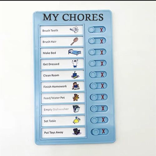 Portable Daily Plan Board Home Chore Chart Keychain Daily Sc