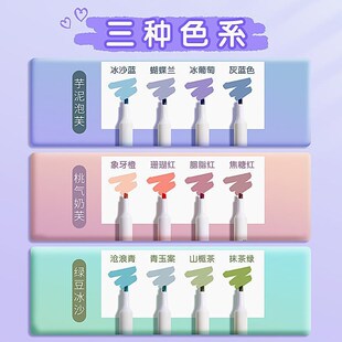 Color highlighter a set of 10 color marker pens荧光记号笔
