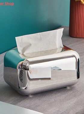 Golden tissue boxes Storage Napkin holder kitchen tissue box