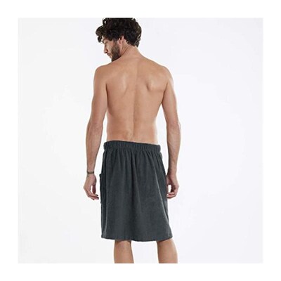 Mens soft towel comfortable bath wearable bathrobe男士浴巾