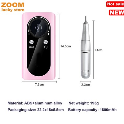 Rechargeable Electric Nail Drill Machine,Nail File Efile Set