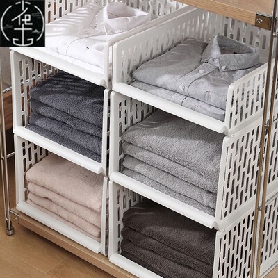 wardrobe layered partition storage box drawer large cabinet