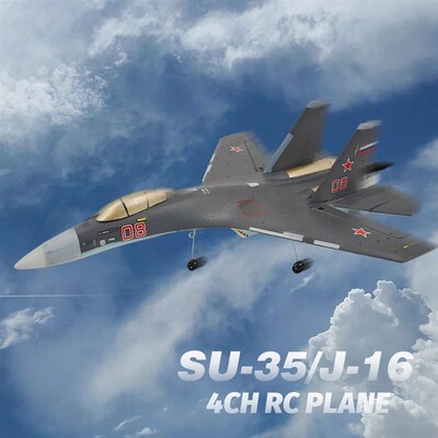 Su35 Rc Plane 4CH Foam Remote Control Airplane Model QF009 J