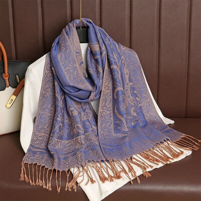 2024 Luxury Brand Cashmere Scarf Women Print New Wraps Pashm