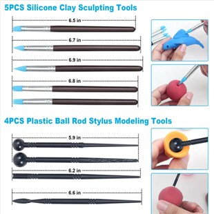 25Pcs Polymer Clay Tools, Ceramics Clay Air Dry Clay Tool Se