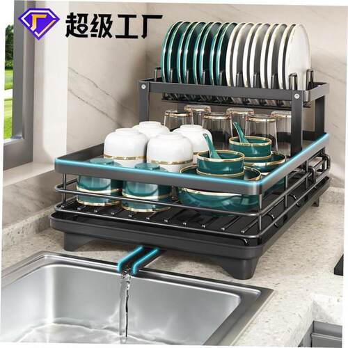 Bowl rack, kitchen storage rack, dish drain rack
