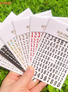 1PCS New English Alphabet Nail Stickers Multi-Color Laser Re