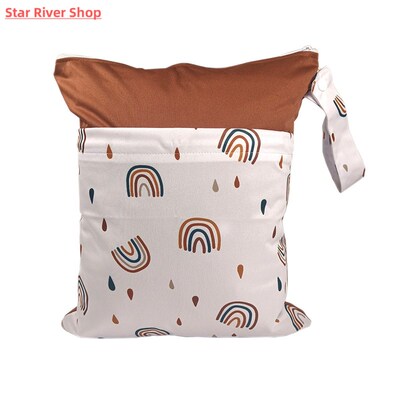 Large Capacity Baby Diaper Bag Waterproof Fashion Prints Wet