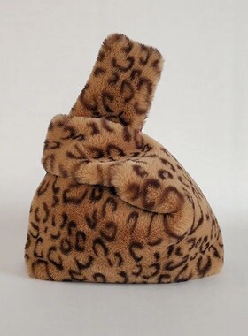 2024 New Winter Solid Color Underarm Bag Soft Plush Small Sh