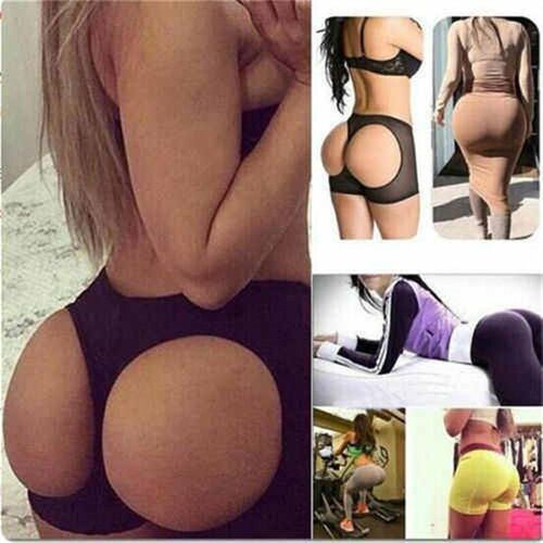 Mesh Women's Body Sculpting Bottomless Panties漏臀网纱塑