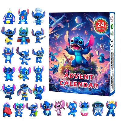 Stitch Advent Calendar Blind Box Children Surprise Toys Navi
