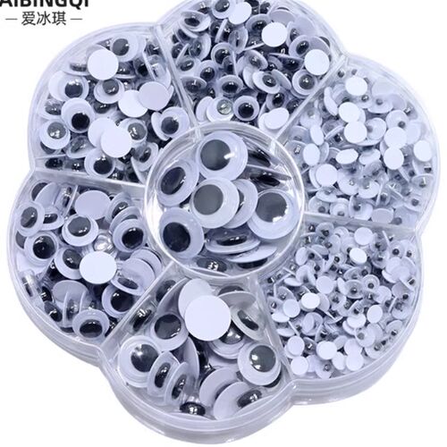 f85 1 box round wiggly wobbly googly eyes scrapbooking craft
