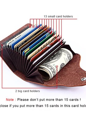 Genuine Leather Men Wallet ID Credit Card