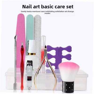 Manicure tools set of nail care exfoliating buffing nails