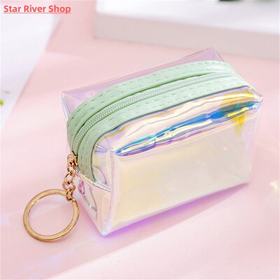 Women Coin Purse Laser Cute Zipper PVC Children Girl Coin Wa