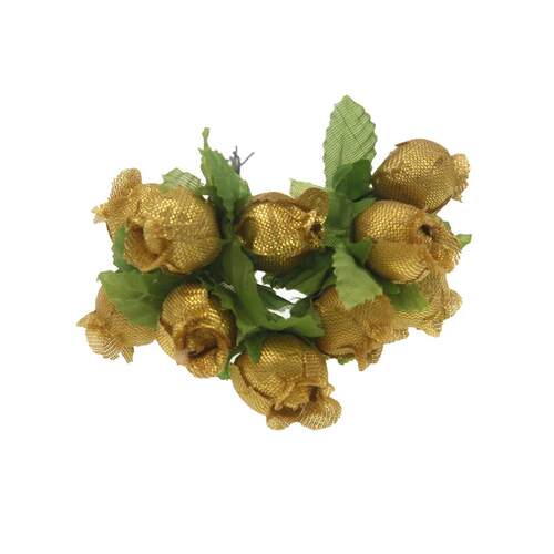 12Pcs 2cm Mini Silk Rose Flower Heads Artificial Flowers Bou