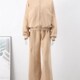 Sets Women Top Sweatshirt Hig Sleeve Pants Long Casual Loose