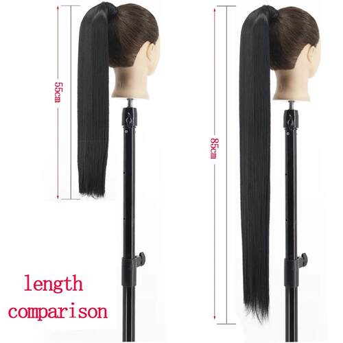 Synthetic Hair 2234 Long Straight Ponytail Wrap Around P