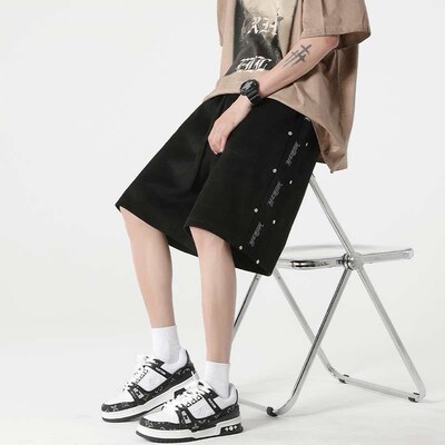 Shorts Mens Solid Color Short Sweat Pants Mens Teenagers t