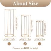 何路引婚庆几02节2电镀婚庆道具金色铁艺2方框花架装 饰摆放庆VMI