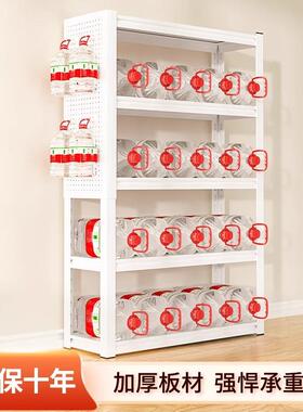 家用货架置物架多层落靠地阳台一体空墙仓库快递收纳下RY208角钢