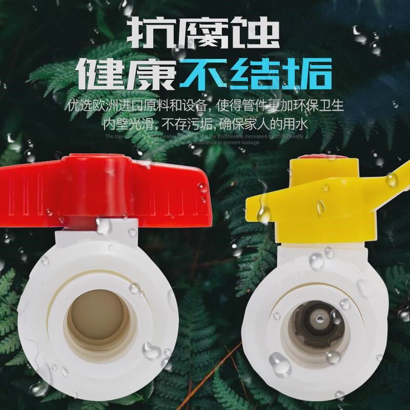 新品顶建PPR双活接全塑钢芯球阀20 4分 25 6分ppr水管管件配件PPR