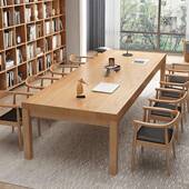 现代简约木阅览室桌椅组会合现代简椅约客厅3624ff书桌工作实台议