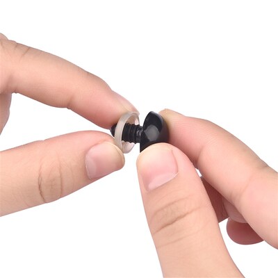 50/100pcs 5-20mm Black Plastic Safety Eyes For Toys Amigurum