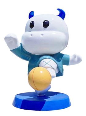 大型玻璃钢雕塑定制创意卡通牛IP美陈吉祥物门头商场店铺装饰摆件