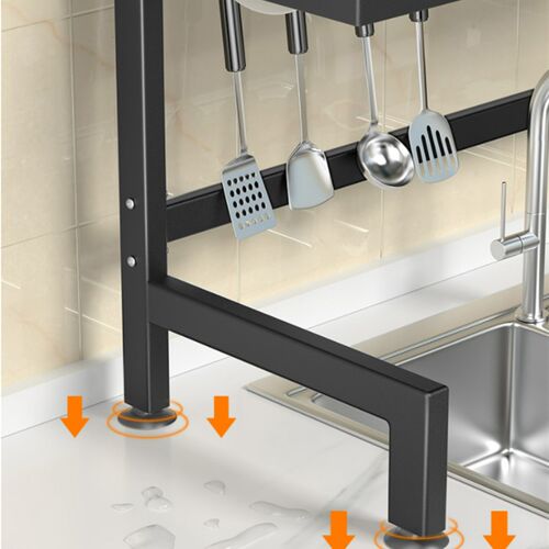 Over The Sink Dish Drying Rack,  Drainer with Utensil Sponge