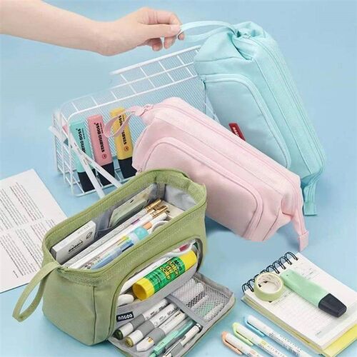 2024 New Kawaii Pencil Case Large Capacity Cosmetic Bag Cute