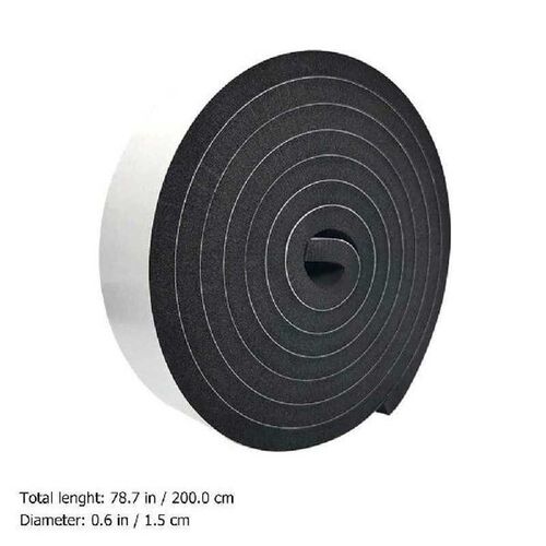 BUTIFULSIC 2 Rolls Double Sided Foam Tape Black Windproof