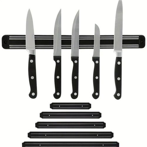 A Magnetic Wall Mounted Knife Holder, Storage Rack for Kitch