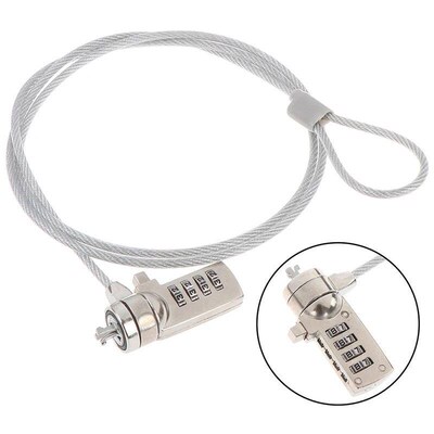 4 Digit security password computer lock anti-theft chain for