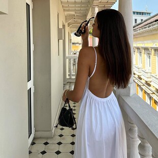 2023 Backle Summer Women Elegant Suspender Fashion Dress New