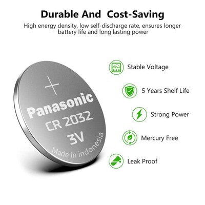 4Pcs 3V High Energy Density CR2032 DL2032 BR2032 ECR2032 Li-