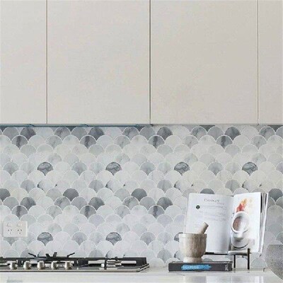 5 Pcs Self Adhesive Wall Tiles Heat Resistant Peel And