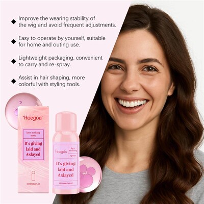 HOEGOA Wig Adhesive Spray, Lace Wig Setting Invisible Bondin