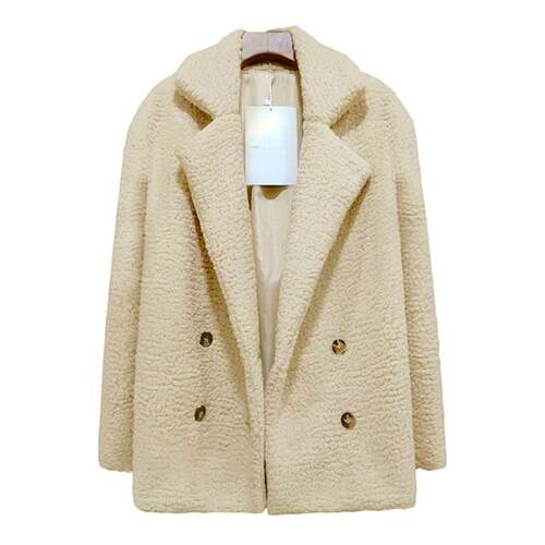 Jocoo Jolee Women Faux Fur Coat Warm Autumn Winter Teddy Fem