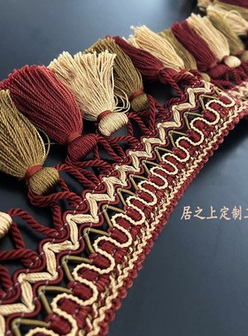 【一米价】窗帘沙发布艺装饰幅宽95mm欧式民族风吊穗花边