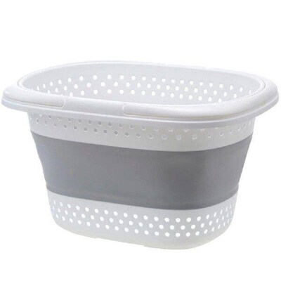 Foldable Laundry Baskets Plastic Dirty Laundry Basket